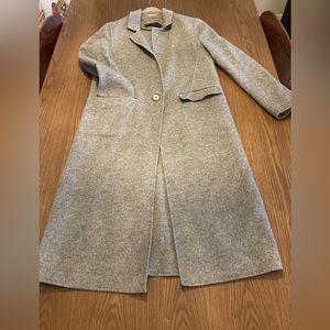 Wool blend long coat size small s